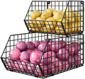 2-Tier Potato and Onion Storage Bin, Stackable Wire Baskets for Countertop by JKsmart