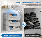 AOODA 3 PCS Sturdy Hat Storage for Baseball Caps, 72 Caps Hat Organizer - Image 5
