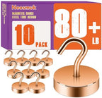 Neosmuk Magnetic Hooks Steel Tube Design for Cruise,80lb+ Bronze,10 Pack by Neosmuk