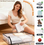 6 Packs 60L Clear Under Bed Storage Containers, Large Clothes Storage Bags - Image 5