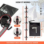 UTTY Multipurpose Portable Hanging Rack - Vertical Hockey Gear Drying Rack - Image 2