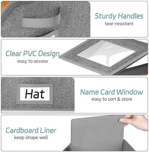 AOODA 3 Pack Stackable Hat Storage Box for Baseball Caps, Holds 36 Caps - Image 6
