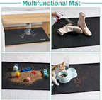 Silicone Under Sink Mat, 28"x22", Waterproof Cabinet Liner, Black - Image 5