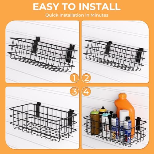 INCLY 30PCS Slatwall Accessories Set with 4 Baskets & Multisized Hooks - Image 6