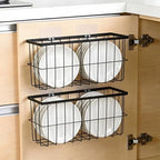 FAMNONE 2-Pack Adhesive Cabinet Door Organizer, 5.9" Inside Cabinet Storage - Image 2