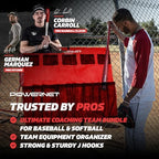PowerNet Ultimate Coaching Team Bundle, Dugout Organizer for Baseball & Softball, Team Equipment Organizer, Hanging Bat Bag & Baseball Glove Helmet Holder, Dry Erase Magnetic Lineup Board - Image 2