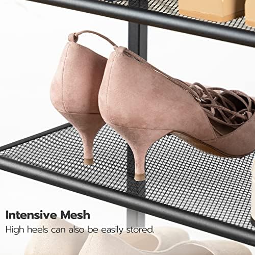 HOOBRO Shoe Rack, 6-Tier Shoe Organizer, for 18-24 Pairs of Shoes, Large Capacity Shoe Storage Shelf, Durable and Stable, for Entryway, Closet, Hallway, Dorm Room, Industrial, Rustic Brown BF67XJ01G1 - Image 4