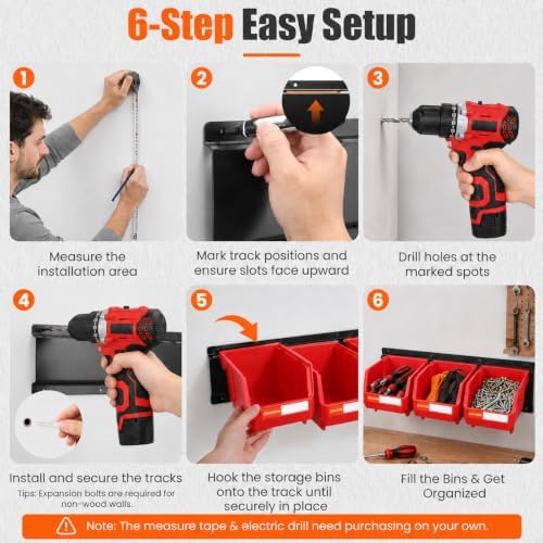 14pc Wall-Mounted Organizer V1 V2 V3 Master Combo Set Red - Image 4