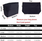 Handbag Tote Purse Organizer Insert, Medium, Black - Image 2