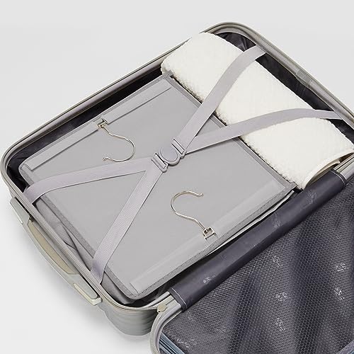 Hanging Closet Organizer and Storage, 6-Shelf, 2 Packs, Light Grey | Breathable Fabric, 2 Side Pockets, Clothes Organizer, Hanging Shelves, Closet Storage, College Dorm Room Essentials for Guys - Image 6