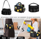 Compact Wearable Cleaning Supplie Bag with Handle Shoulder Straps - Image 5