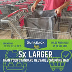 DURASACK Heavy Duty Storage Tote Bag 22-Gallon, Multicolored, Pack of 4 - Image 5