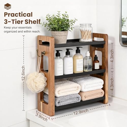 Bathroom Counter Organizer, Bathroom Counter Shelf, Vanity Organizer - Image 2
