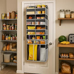 Extra Large Over The Door Organizer with Clear Pockets - 8 Compartments & XL Bottom Storage, Heavy-Duty Hanging Organizer for Bathroom, Bedroom, Closet (57 Inch Height). - Image 2