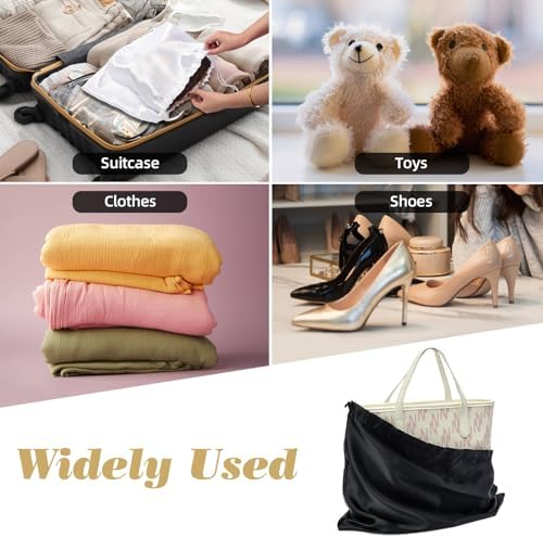 3Pack Drawstring Dust Bags for Handbags Silk Purses - Image 5