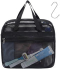 Mesh Shower Caddy Portable with Zipper - 2-Handle Shower Bag for Dorm by F-color