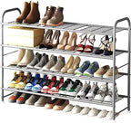 LINZINAR 4 Tier Long Shoe Rack for Closet Metal Shoe Organizer for Entryway by LINZINAR