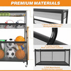 Ultrawall Sports Equipment Organizer, Golf Bag Stand w/Ski & Ball Storage - Image 6