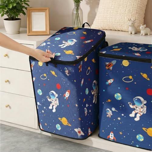 2pcs blanket storage bag for under bed,closet organizers 95L - Image 6