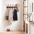 Marsui 21'' Wooden Coat Rack Wall Mounted with 5 Hooks - Image 4
