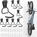 Housolution Bike Wall Mount with Fixed Hook, [8 Pack] Bike Storage Rack by Housolution