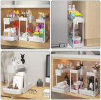 Sevenblue 3-Pack 2-Tier L-Shaped Under Sink Organizers with Sliding Drawers - Image 6