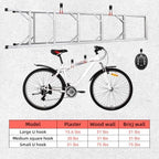 Garage Hooks Heavy Duty, Medium Square Hooks Wall Mount, Anti-Slip PVC Coated Steel Utility Storage Organizer for Hanging Ladders, Bikes, Garden Tools and Hoses 4 Packs - Image 6