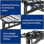 FLEXIMOUNTS 1-Pack 1x3ft Garage Shelving Wall-Mounted Storage Rack, Black - Image 5