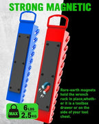 SWANLAKE 2-Piece Magnetic Wrench Organizer Toolbox Holder, SAE (1/4'' to 15/16''), Metric (6mm to 24mm) Ratchet Wrench Organizers, Total Hold 24 Slots Wrenches Holder for Tool Box - Image 3