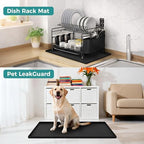 URMONA Under Sink Mat 37 x 22 in, Waterproof Silicone Cabinet Protector - Image 5