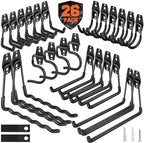 Nacial 26 Pack Heavy Duty Garage Hooks,Steel Wall Mount Storage Hangers by NacialPromise-Consumersfirstalways