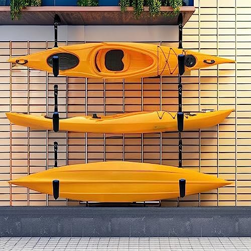 Kayak Storage Hooks, 15Inch Heavy Duty Garage Wall Mount Rack, Garage Storage Hangers for Canoe, Surfboard, Snowboard (19G-15Inch, 4pack) - Image 6