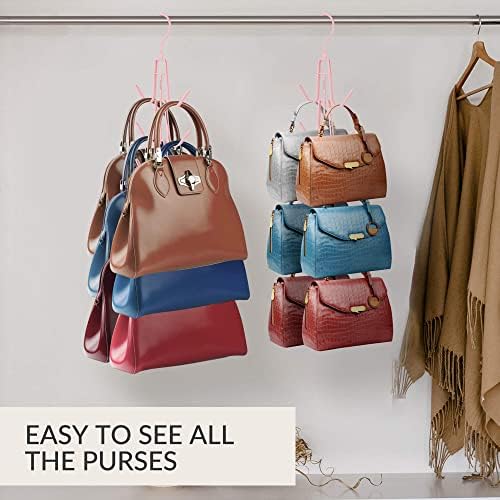ZEDODIER 2 Pack Purse Hanger, Purse Organizer for Closet, Holds 12 Bags - Image 5