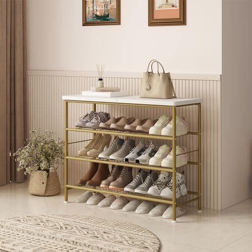 SUOERNUO 4 Tier Shoe Rack Organizer for Closet Shoe Storage for Entryway - Image 2