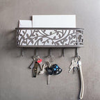 DII Wall Mounted Mail, Letter & Key Holder, Gray, Medium - Image 3