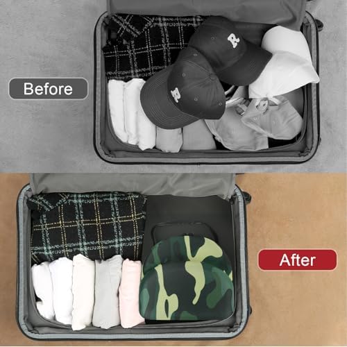 GERMUN Hard baseball hat case, Hat Carrier Travel Case with Adjustable Shoulder Strap, Hat cap case for 3 Baseball Caps - Perfect for Traveling & At-Home Storage (Camo Green) - Image 6