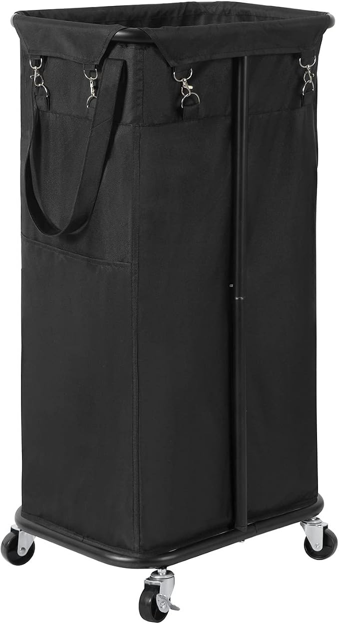 WOWLIVE 100L Rolling Laundry Basket with Wheels, Tall Laundry Hamper by WOWLIVE