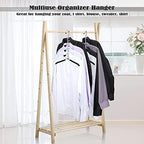 Hangers Space Saving Clothes Hanger 4 Packs | Non Slip Padded Coat Hanger 5 Layers Heavy Duty Stainless Steel Sweater Shirt Hanger Closet Storage Organizer - Image 6