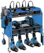 CCCEI Wall Mount Modular Tool Charging Organizer, Blue, 1 Pack, 3 Tier. by CCCEI