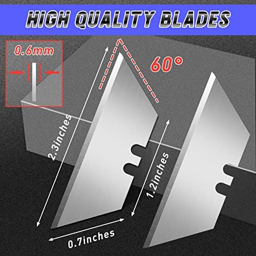 JETMORE 4 Pack Folding Utility Knife, Box Cutter with 10 Blade, Razor Knife - Image 6
