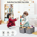 Ohmlove 4 Pack Storage Bins with Bamboo Lids,Stackable Box for Organization - Image 6