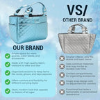 Kami-So Ice Skate Bag Tote | Skate Bag Organizer with Multi-purpose Pockets | Ideal for Water Bottle, Gloves & Accessories - Image 5