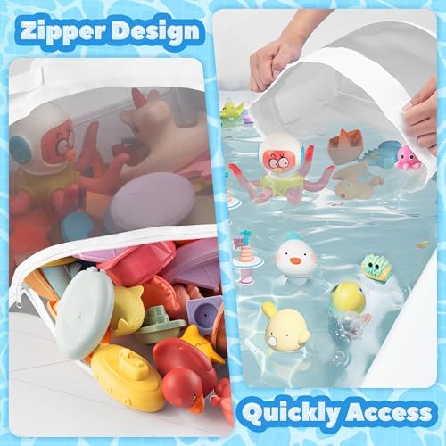 UNEEDE Bath Toy Organizer,4.15 Gallons Bathtub Toy Storage Organizer - Image 3