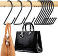 15 Pack Purse Hanger for Closet, Super Sturdy Purse Hooks, Hanging Backpack Bag Holder, Closet Organizers and Storage, Black by OMHOMETY