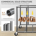 STORAGE MANIAC Commercial Laundry Cart with Wheels, 420L Black - Image 4
