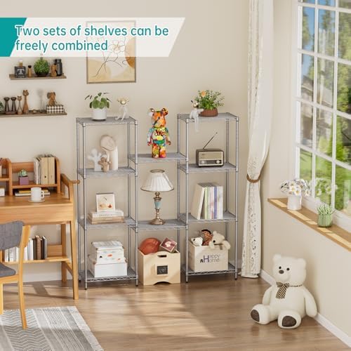 SINGAYE Metal Shelves Wire Shelving Storage Standing Adjustable Shelf Unit - Image 6