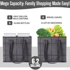 VENO 3 Pack Heavy Duty Reusable Grocery Shopping Bags Utility Tote - Image 3