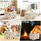 Soccer Storage Basket Toy Storage Bins Collapsible Cube Organizer - Image 5
