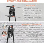 Garage Hooks Heavy Duty 14 Pack, Steel Garage Storage Hooks, Tool Hangers for Garage Wall Utility Wall Mount Garage Hooks and Hangers with Anti-slip Coating for Garden Tools, Ladders, Bulky Items - Image 4