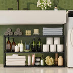 Extra Long Bathroom Organizer Storage Shelves 100% Bamboo Adjustable Height Over The Toilet Storage Floating Shelf for Wall Shower Shelf Can Placed in The Bathroom Kitchen Living Room for Multi Usage - Image 5